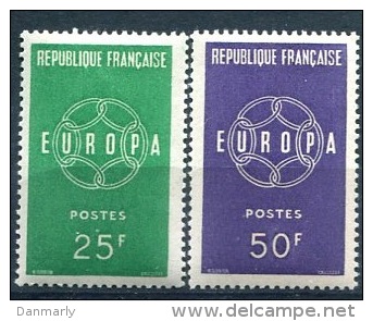 FRANCE Y&T** N° 1218-1219 (à 10% De La Cote) : EUROPA 1959 - Nuevos