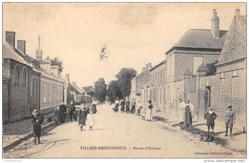 80-VILLERS-BRETONNEUX- ROUTE D'AMIENS - Villers Bretonneux