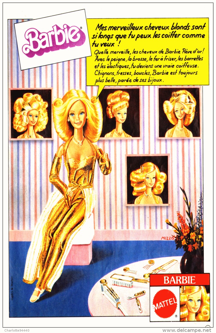 PUB  POUPEE " BARBIE " De MATTEL 1982 (7) - Barbie