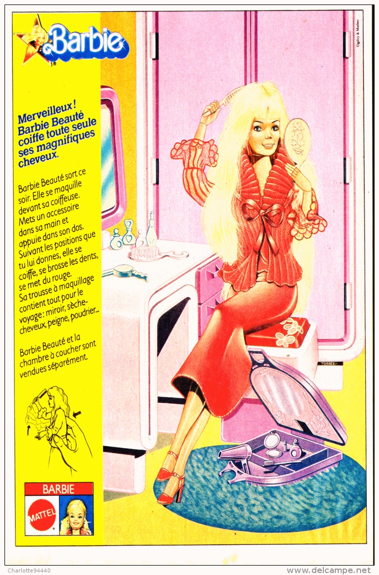 PUB  POUPEE " BARBIE " De MATTEL 1980 (16) - Barbie