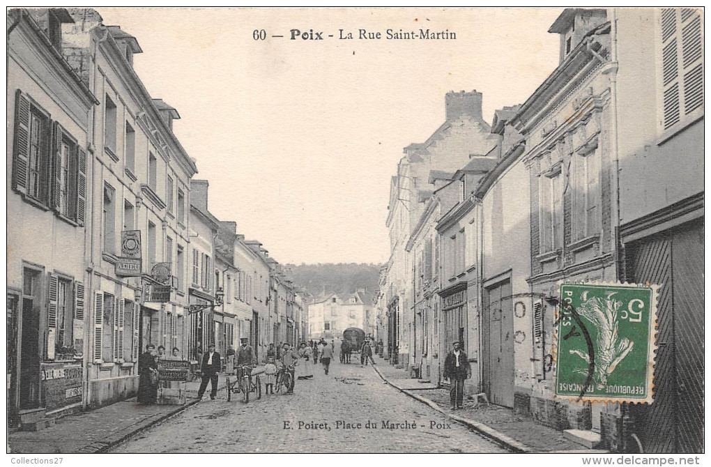 80-POIX- LA RUE SAINT-MARTIN - Poix-de-Picardie