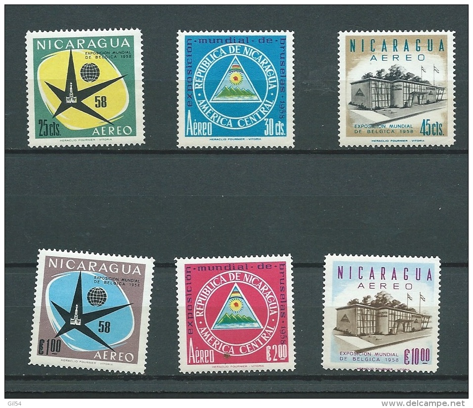 Nicaragua  - Aérien - Yvert Serie  N° 375  à  380 Tous **  Ava 8102 - Nicaragua