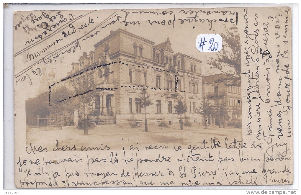 DRESDE-- CARTE-PHOTO- BELLE BATISSE- TOP- RARE - RECT/VERSO - Dresden