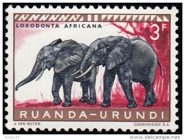 RUANDA-URUNDI - Scott #144 Loxodonta Africana / Mint NH Stamp - Unused Stamps