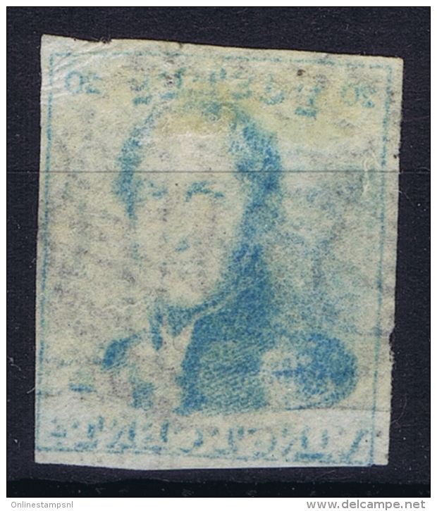 Belgium:  OBP Nr 2 C Milk Blue - 1849 Epaulettes