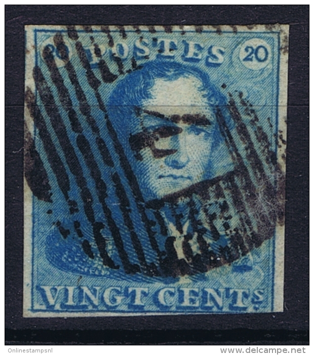 Belgium:  OBP Nr 2 C Milk Blue - 1849 Epaulettes