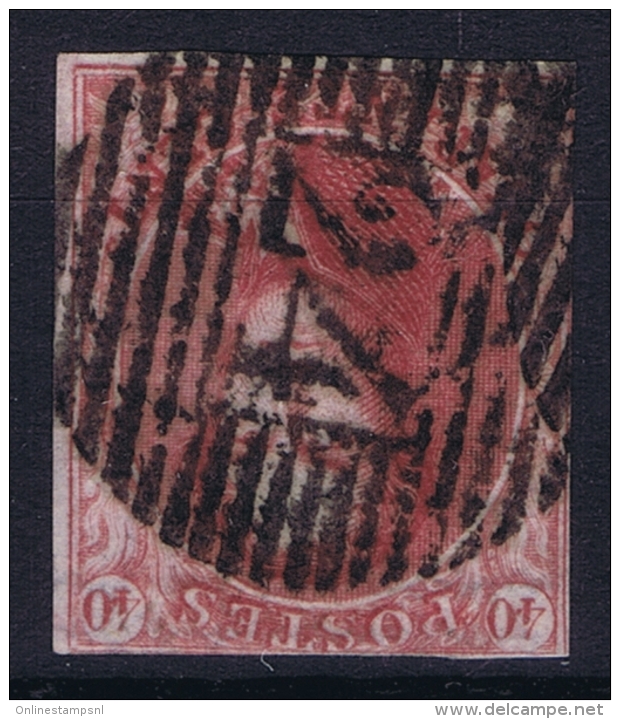 Belgium:  OBP Nr 5 Used  Thin Paper Cancel 24 CV 575 Euro - 1849-1850 Médaillons (3/5)