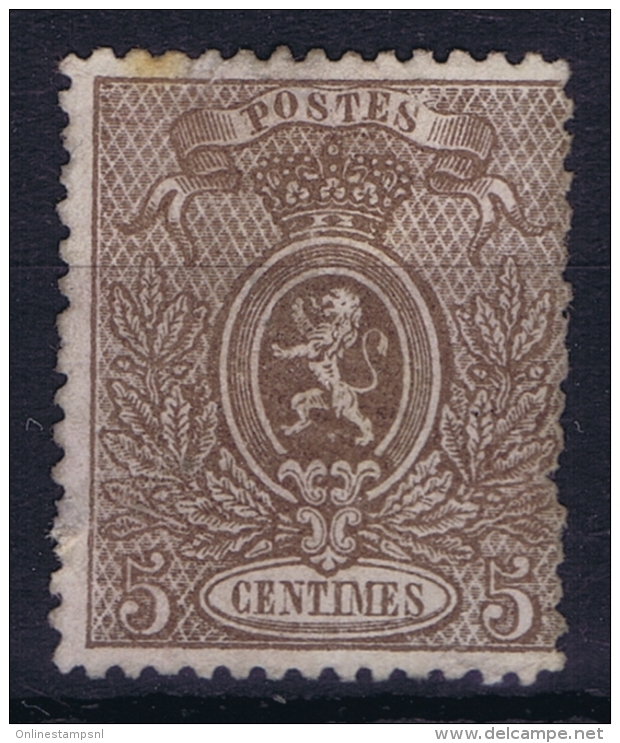 Belgium:  OBP Nr 25 Not Used (*) SG, - 1866-1867 Blasón