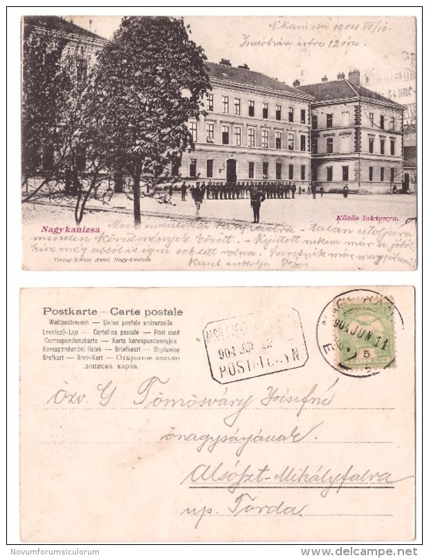 Nagy Kanizsa 1904 Mailed Postcard, Barracks, Military - Ungheria