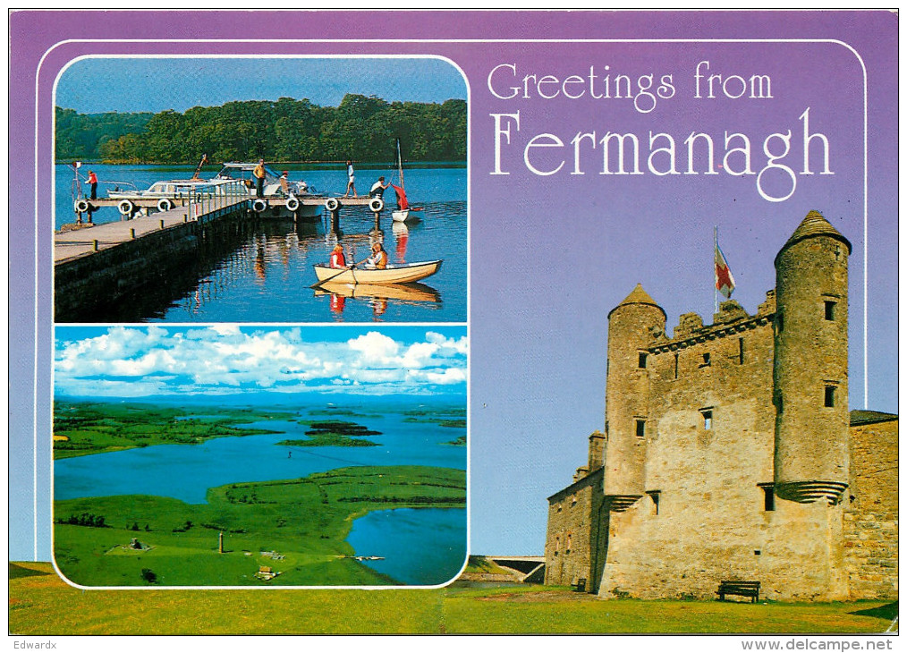 Castle, Fermanagh, Northern Ireland Postcard Unposted - Fermanagh