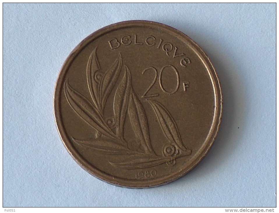 BELGIQUE 20 FRANCS 1980 - 20 Francs