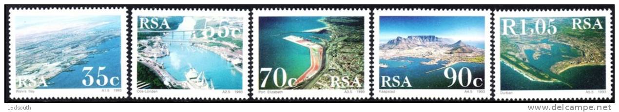 South Africa - 1993 Harbours Set (**) # SG 772-776 , Mi 859-863 - Ungebraucht