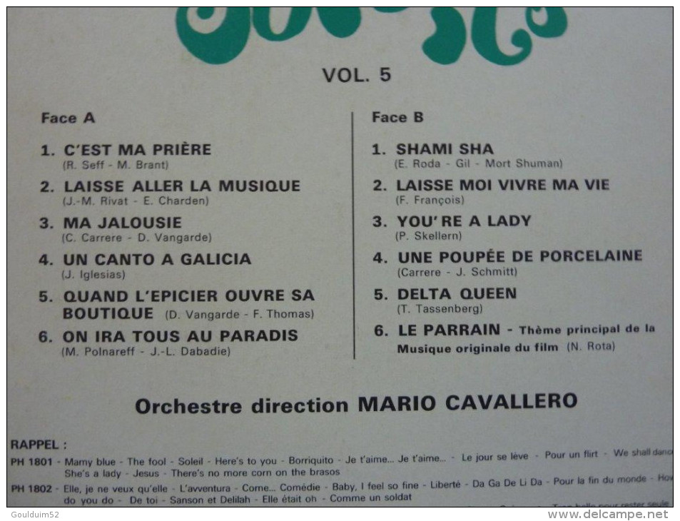 Hit Parade " Mario Cavallero " - Compilations