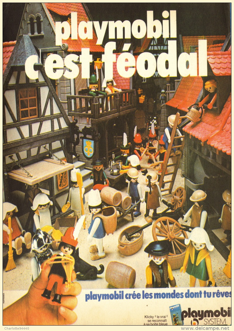 PUB  PLAYMOBIL  " C'EST FEODAL " 1976 (8) - Playmobil