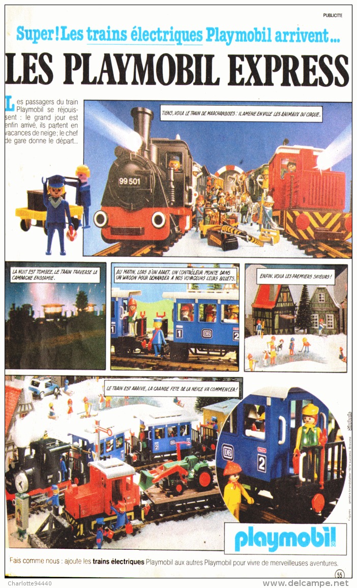 PUB TRAIN ELECTRIQUE  PLAYMOBIL " LES PLAYMOBIL  EXPRESS " 1982 (11) - Playmobil
