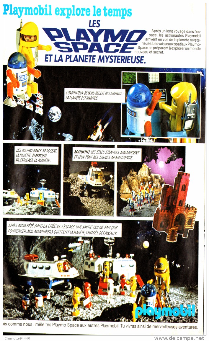 PUB   PLAYMOBIL EXPLORE LE TEMPS  " LES PLAYO SPACE " 1982 (12) - Playmobil