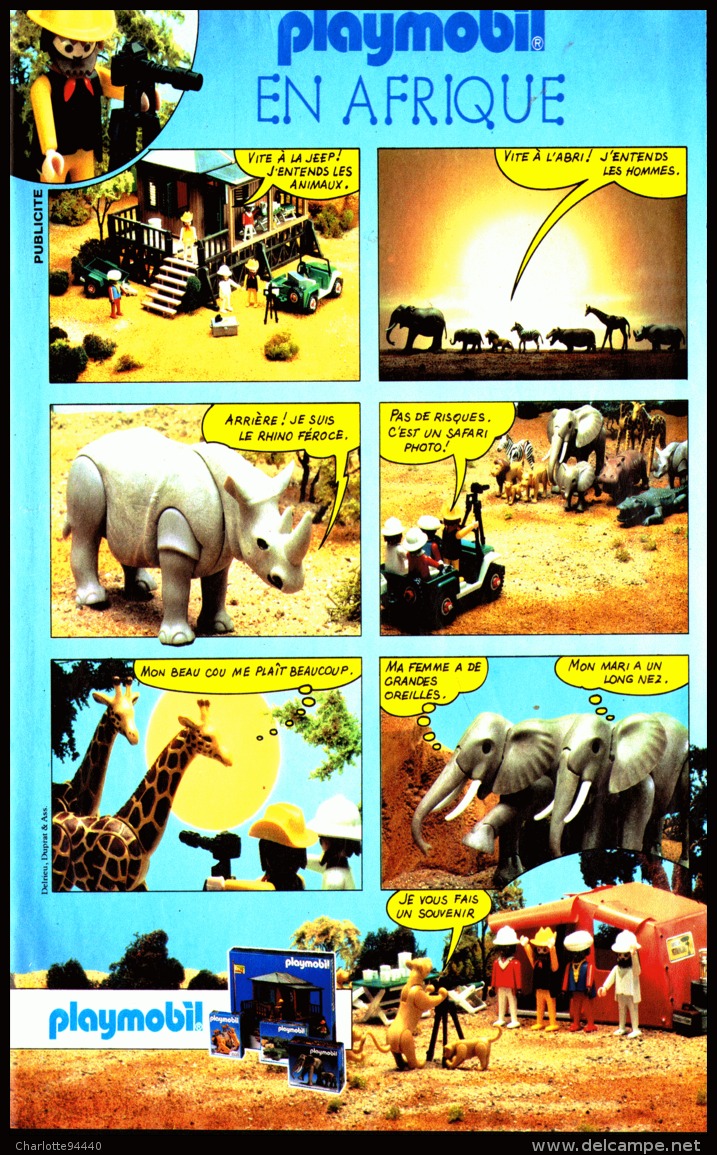 PUB  PLAYMOBIL " PLAYMOBIL En  AFRIQUE  "1984 (16) - Playmobil