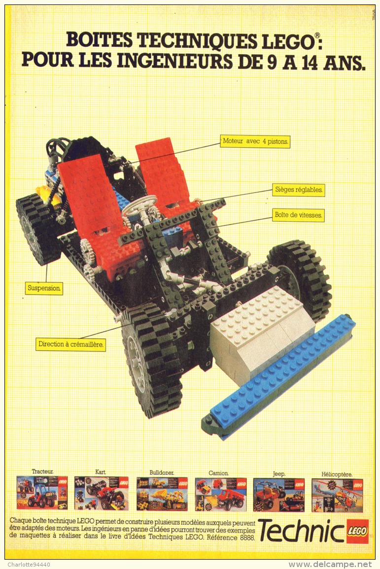 PUB  LEGO  " LEGO TECHNIC " 1984 (1) - Figurines