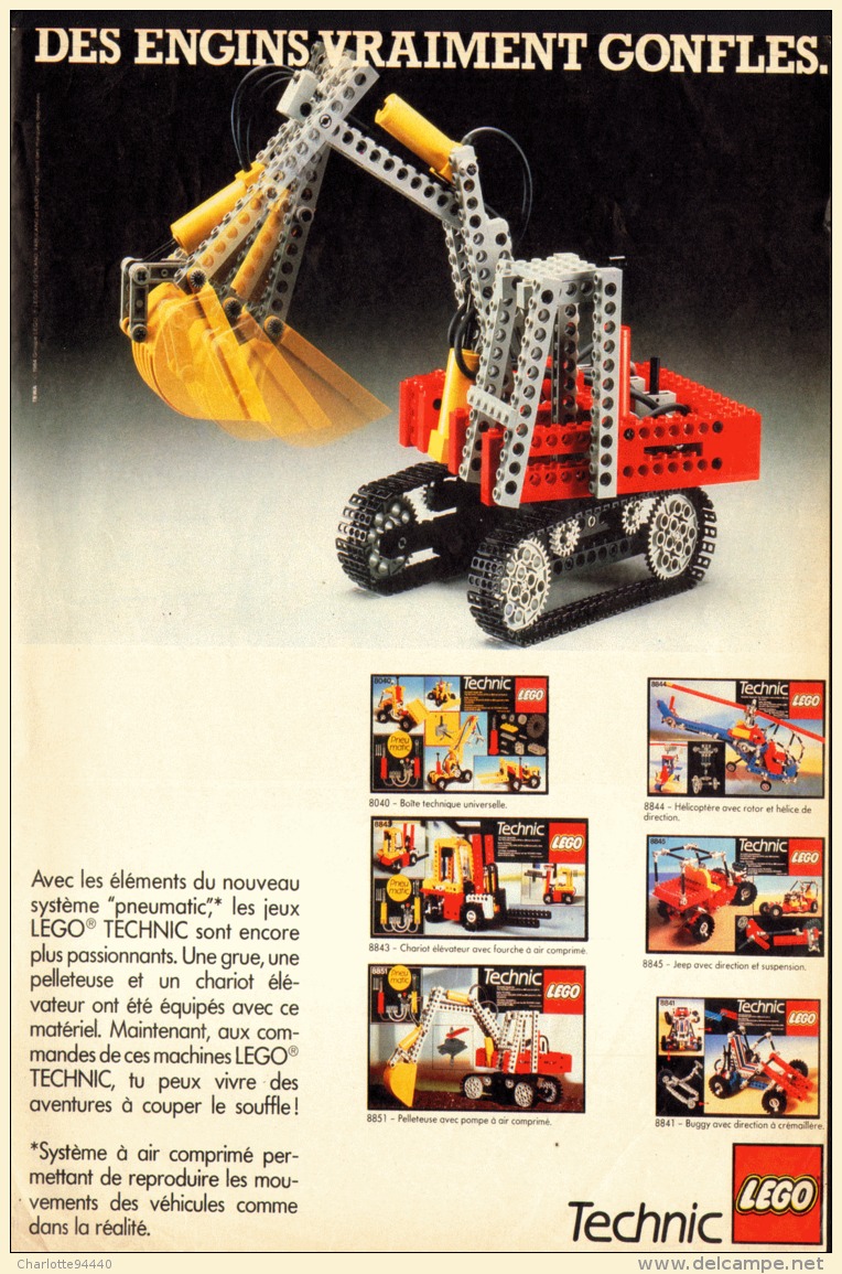 PUB  LEGO  " LEGO TECHNIC " 1984 (2) - Figuren