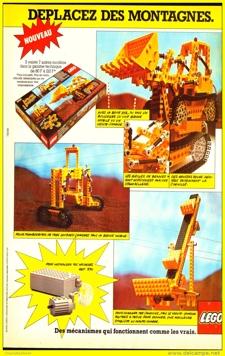 PUB  LEGO  " LEGO DEPLACEZ DES MONTAGNES " 1979 (6) - Figuren