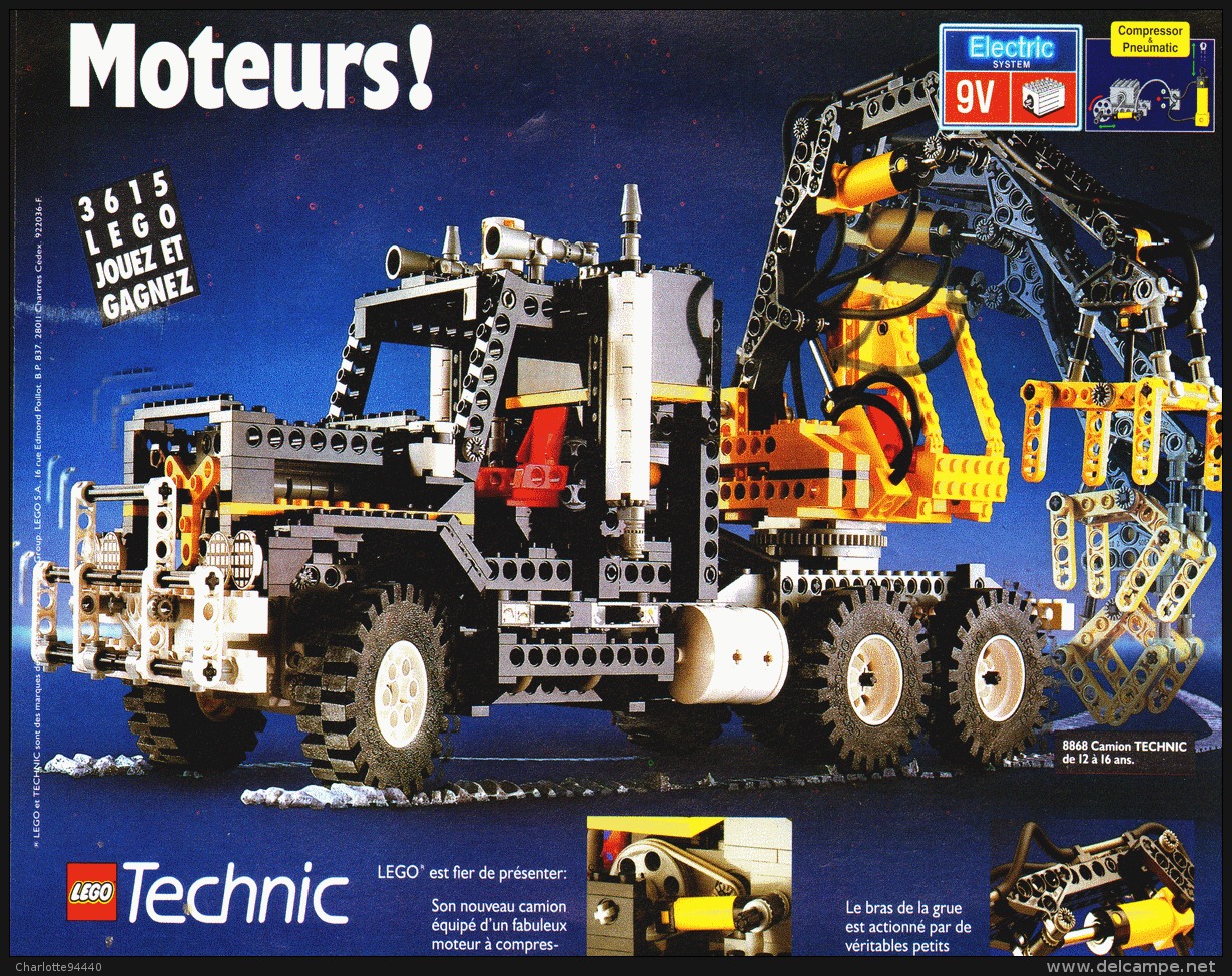 PUB 8868 CAMION "  LEGO TECHNIC " 1992 (10) - Figurines