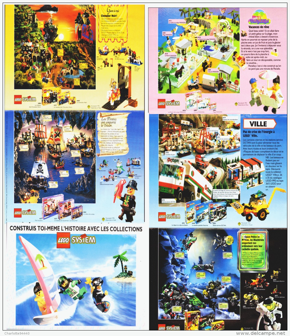 CATALOGUE DEPLIANT "  LEGO SYSTEM Et TECHNIC " 1992  (13) - Figurines