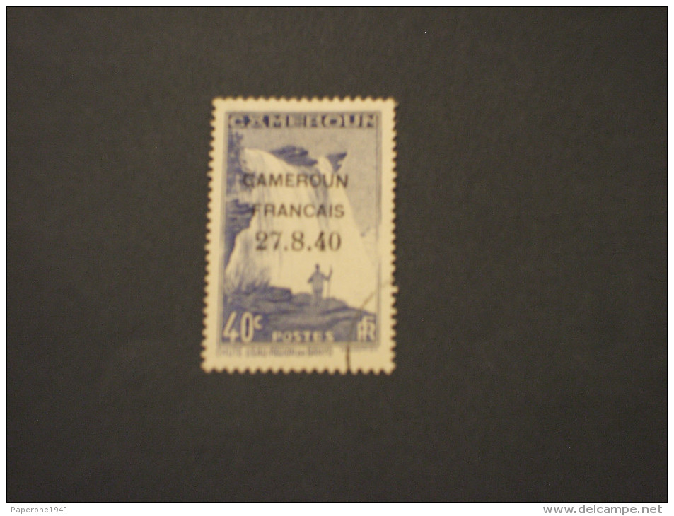 CAMEROUN - 1940 CASCATA 40 C. - TIMBRATO/USED - Other & Unclassified