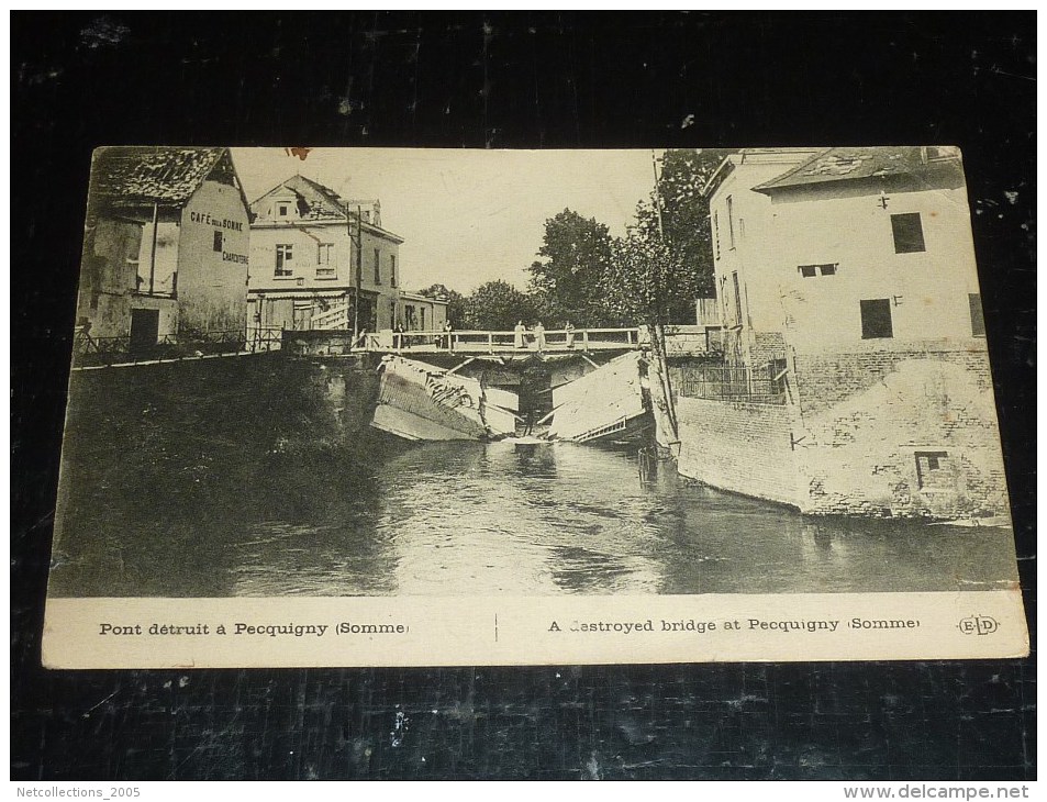 AMIENS, PECQUIGNY, PICQUIGNY LOT DE 3 CARTES POSTALES TOUTES DIFFERENTES - 80 SOMME (S) - Autres & Non Classés