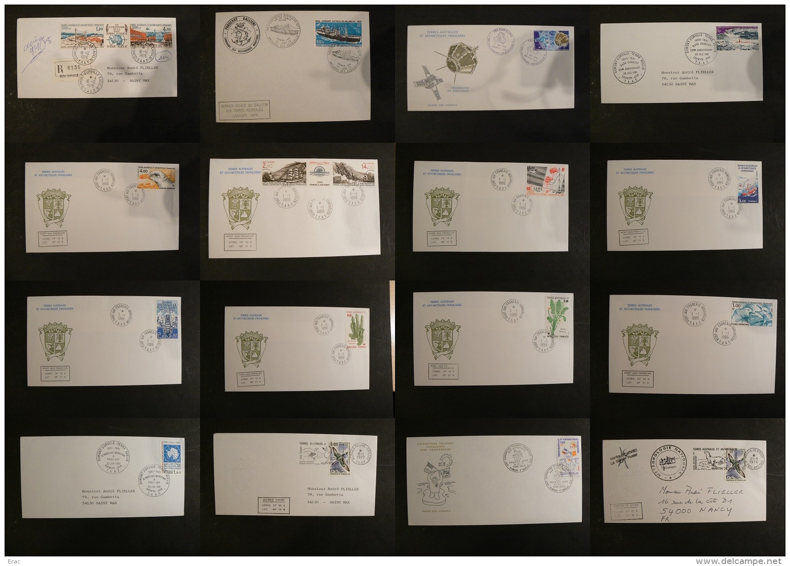 TAAF - Lot D'enveloppes Années 1970/80 - Collections, Lots & Series