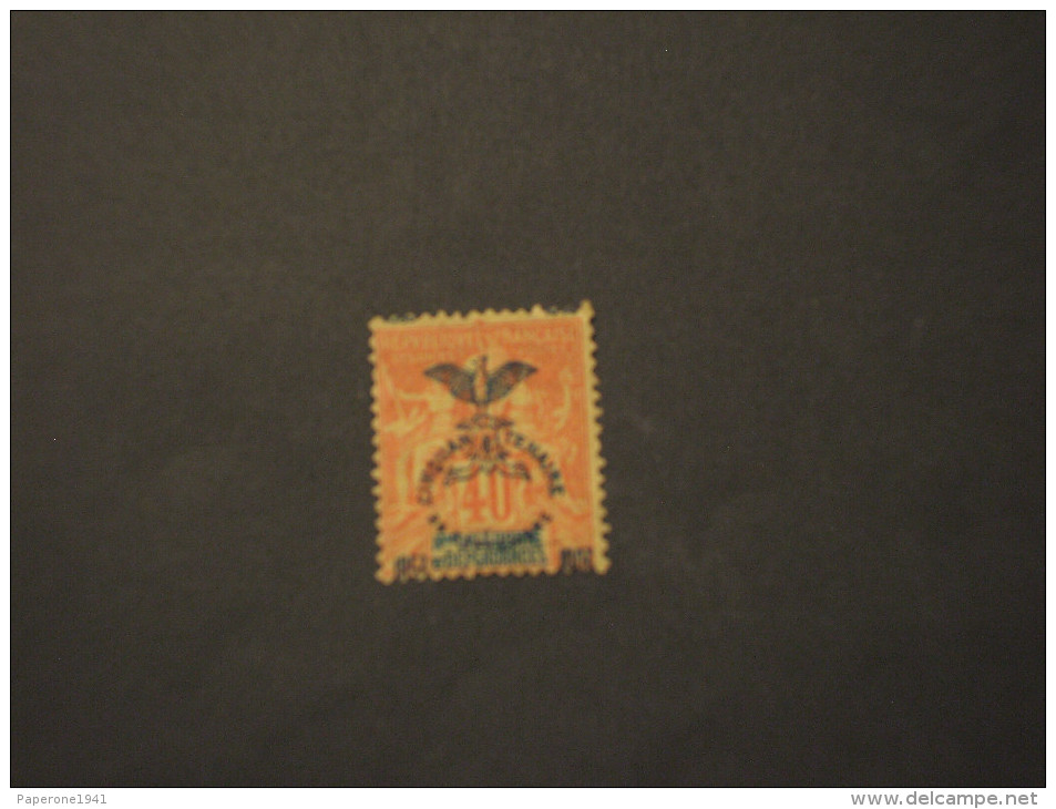 N. CALEDONIE - 1903  50rio  40 C., Soprast. - NUOVO(+) - Nuovi