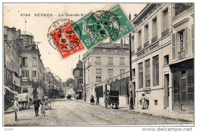 SEVRES - La Grande Rue - Attelage - La Poste (92421) - Sevres