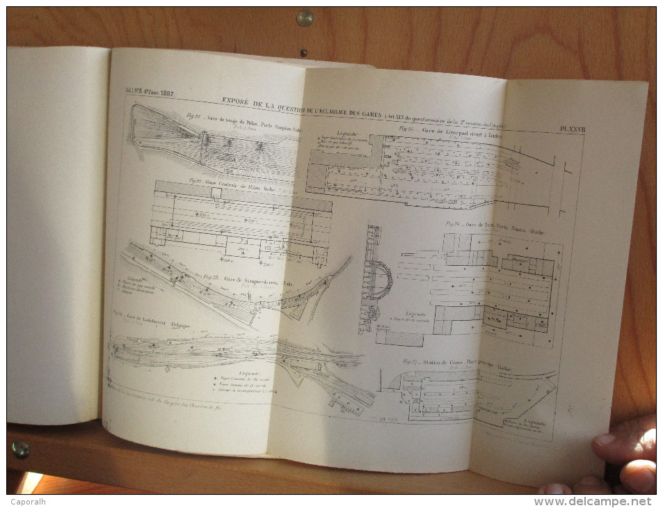 L 'éclairage Des Gares De Chemins De Fer. (Huile, Gaz, électricité) Exposé; 1887. - Ferrocarril