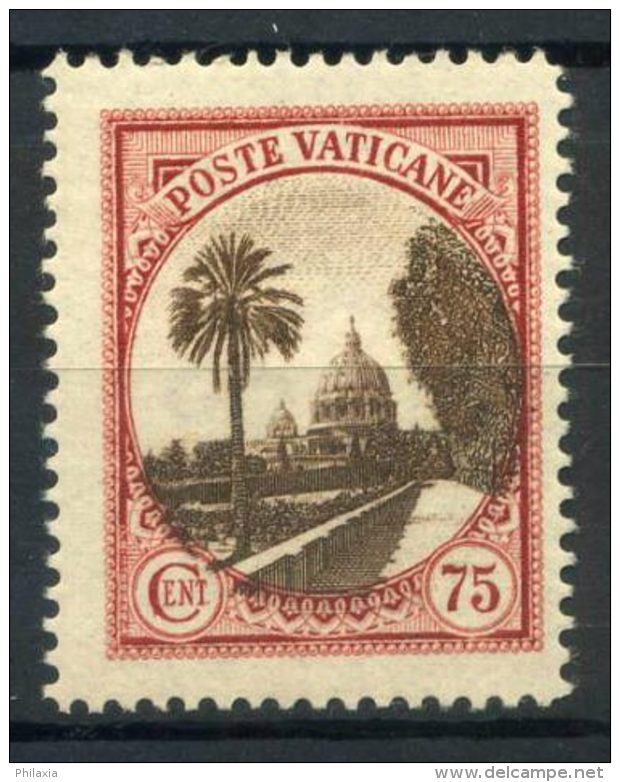 #16-09-01191 - Vatican - 1933 - Sass. 26 - MNH - QUALITY:100% - 75 C.rosso Giardini Medaglioni - Ungebraucht