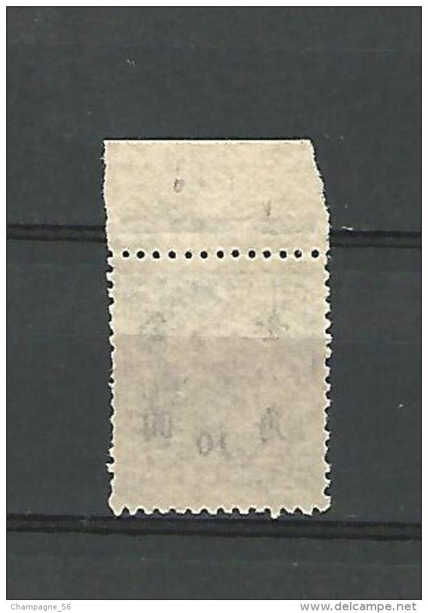 1941 / 1945 CHINE 10 / 2 RARE FINE YUAN CHINA STAMP SURCHARGE    NEUF ** MARGE SANS GOMME - 1941-45 Northern China