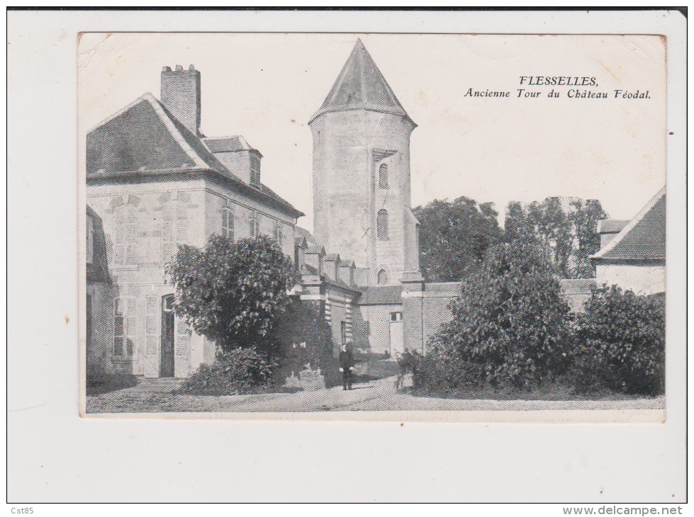 Carte Postale - FLESSELLES - Ancienne Tour Du Chateau Féodal - Other & Unclassified