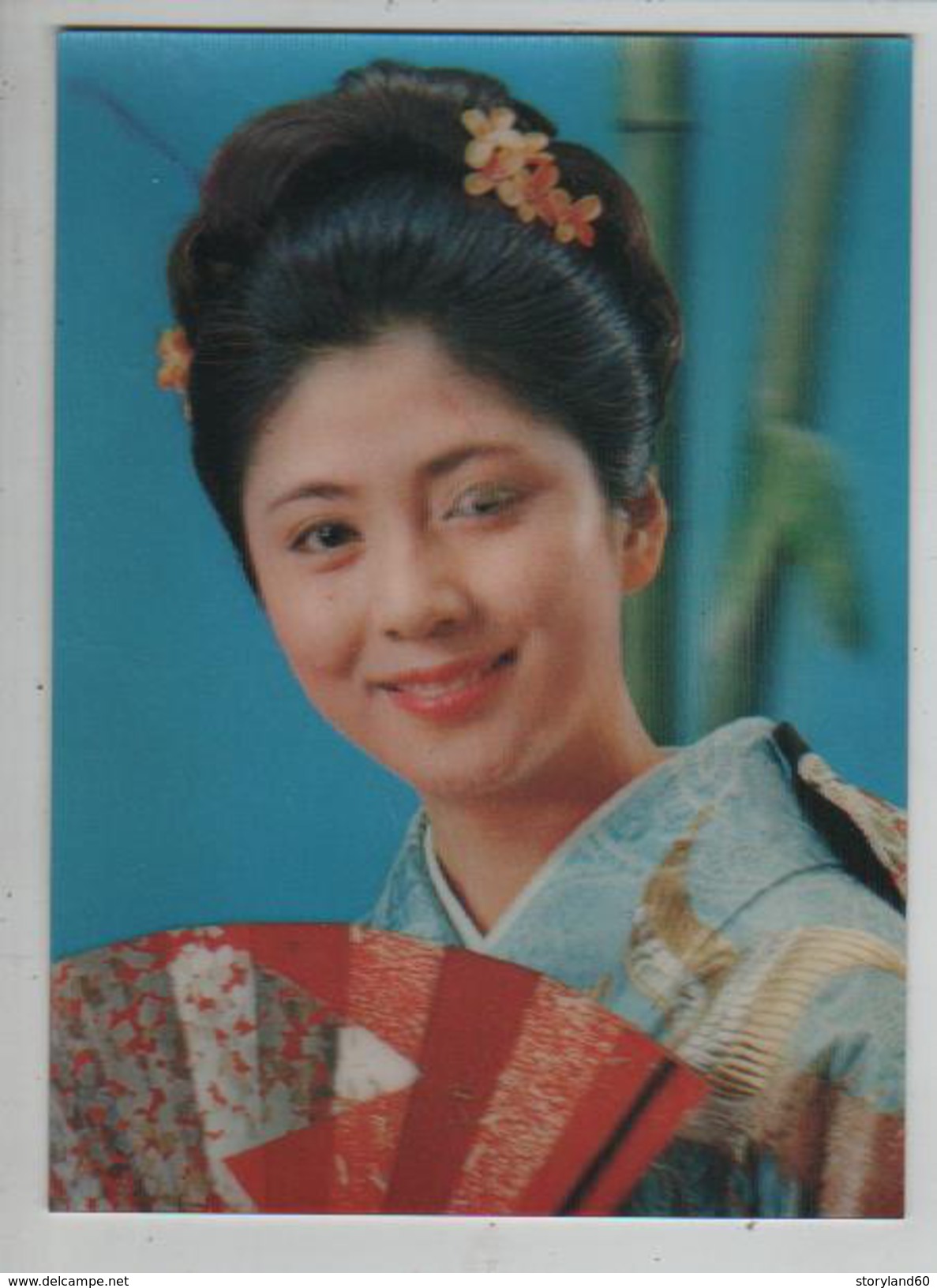 Cpm St002143 Carte Relief Japonaise Qui Cligne De L'oeil , Winky Girl - Asia