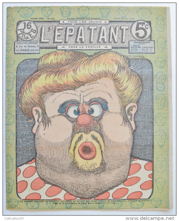 BD RARE "L´ÉPATANT" - L. FORTON (aut. Des Pieds Nickelés) N°269 - 29 Mai 1913 - 16 Pages - Pieds Nickelés, Les