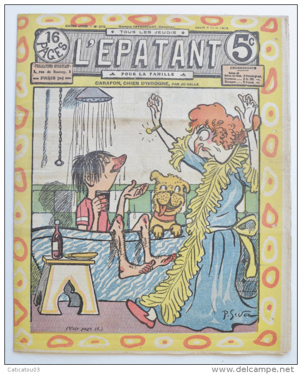 BD RARE "L´ÉPATANT" - L. FORTON (aut. Des Pieds Nickelés) N°270 - 5 Juin 1913 - 16 Pages - Pieds Nickelés, Les