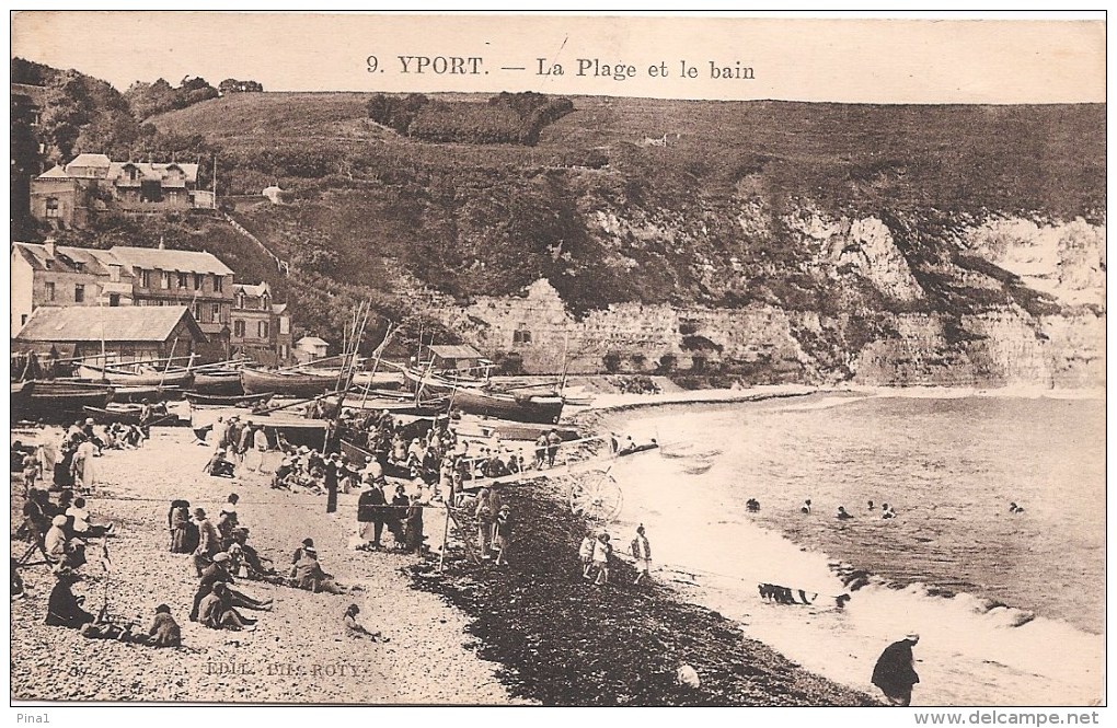 YPORT.-LA PLAGE ET LE BAIN - Yport