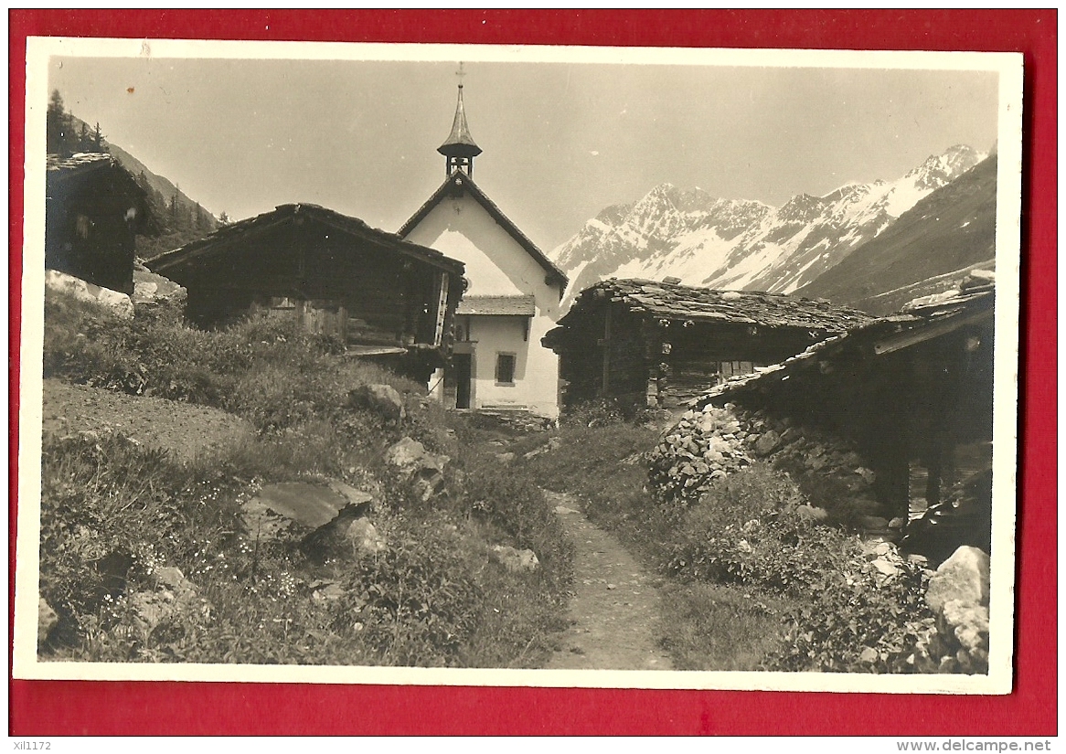 FIH-09  Kirche Kuhmatt In Lötschental. Stempel Gasthaus Kippel. Nicht Gelaufen. Gyger 4012 - Kippel