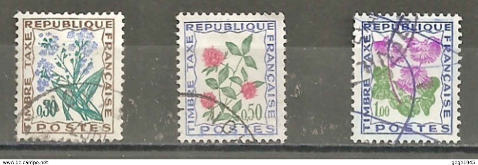 Taxes  N°    99 - 101 - 102  -  Oblitérés  -  Fleurs Des Champs - 1960-.... Used