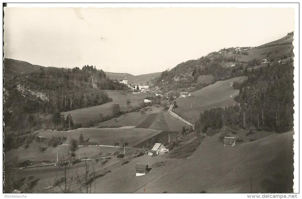 Alpes, Savoie (73) Les Bauges Pittoresques - Le Chatelard, Route D'Aix Les Bains - Photo Véritable Noir Et Blanc - Le Chatelard