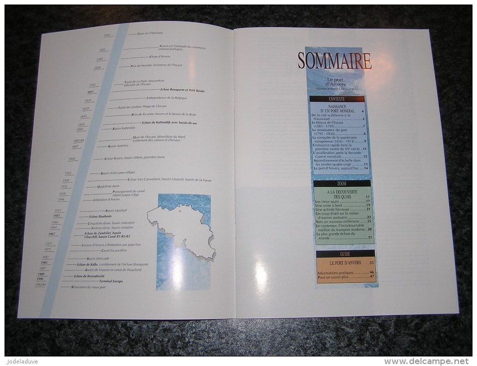 LE PORT D´ ANVERS Régionalisme Parcours Artis Historia Ports Dock Marine Bateau Ecluses Mer Du Nord Antwerpen Flandre - History