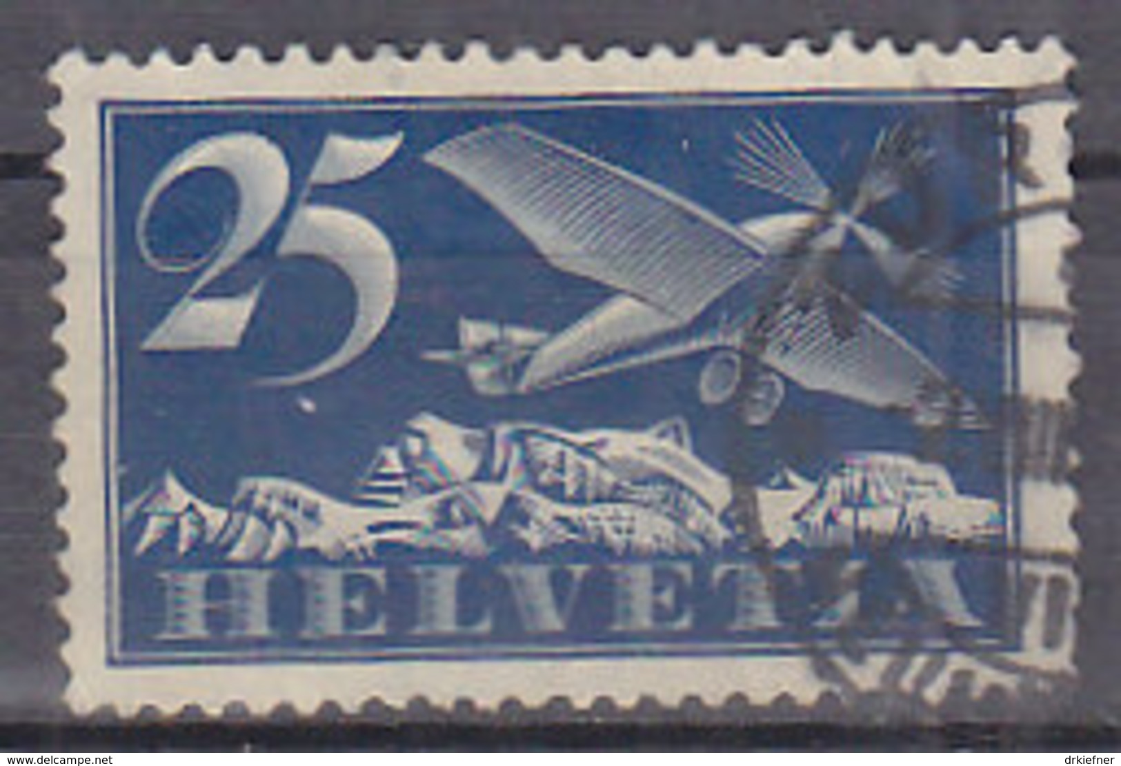 SCHWEIZ 180 X, Gestempelt, Flugpostmarke 1923 - Gebraucht