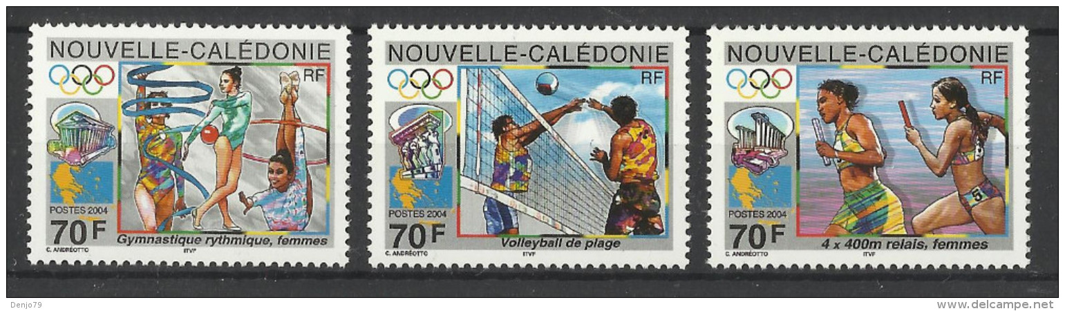 NEW CALEDONIA 2004 OLYMPIC GAMES SET MNH - Unused Stamps