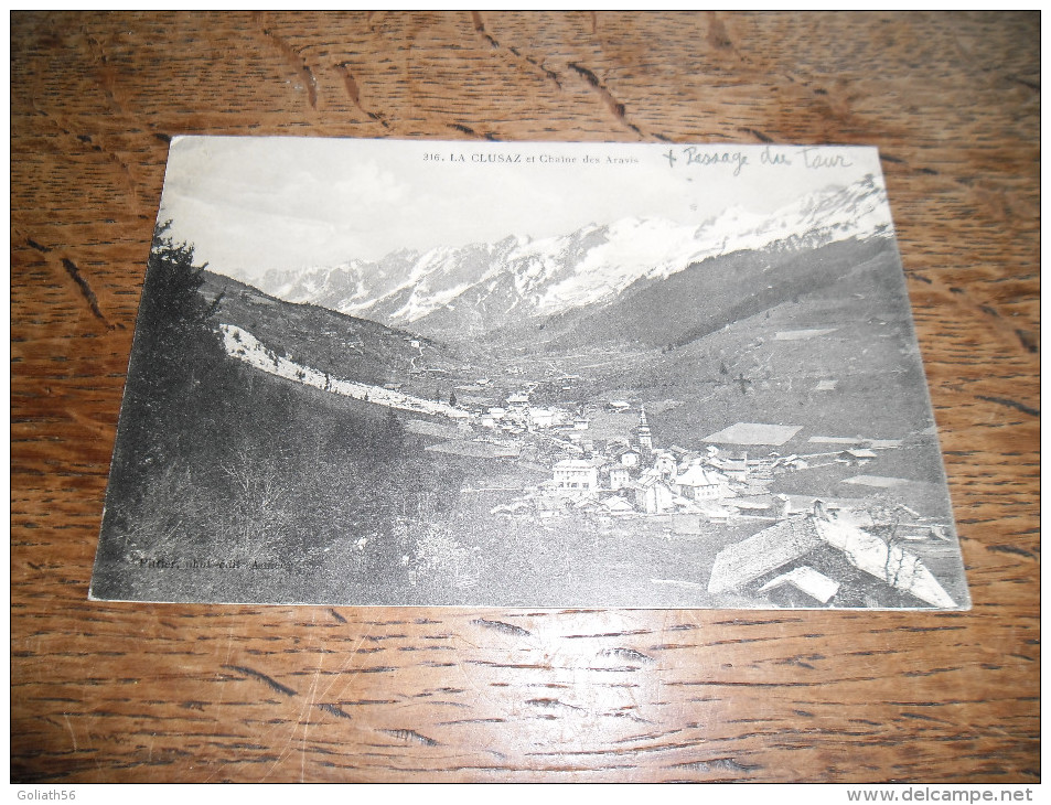 CPA De La Clusaz Et Chaine Des Aravis - N°316 - Daté 1929 - La Clusaz