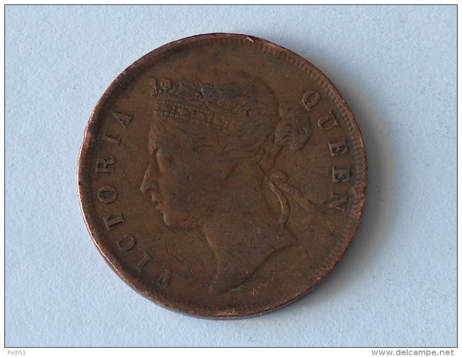 STRAITS SETTLEMENTS ONE CENT 1874 - Colonies