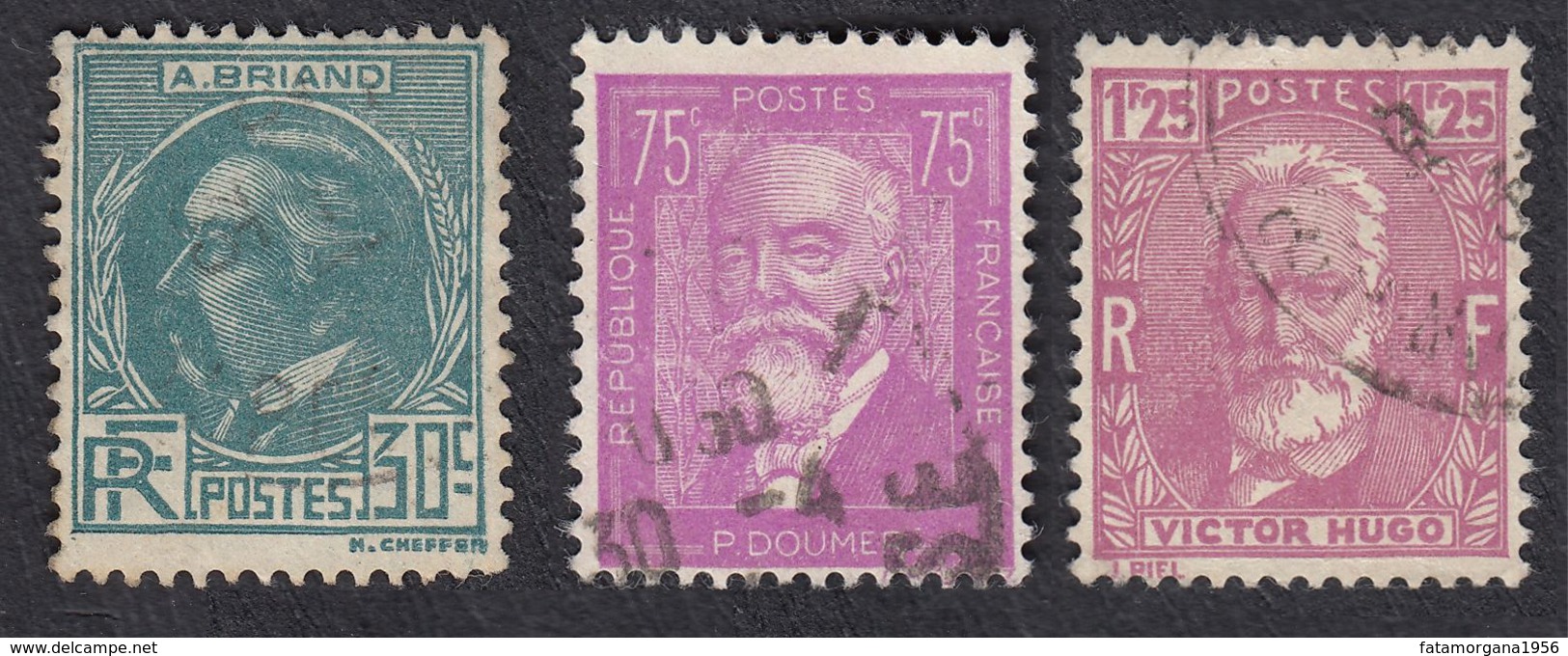 FRANCE Francia Frankreich - 1933,  Yvert 291/293,  Série Complète Oblitérée. - Used Stamps