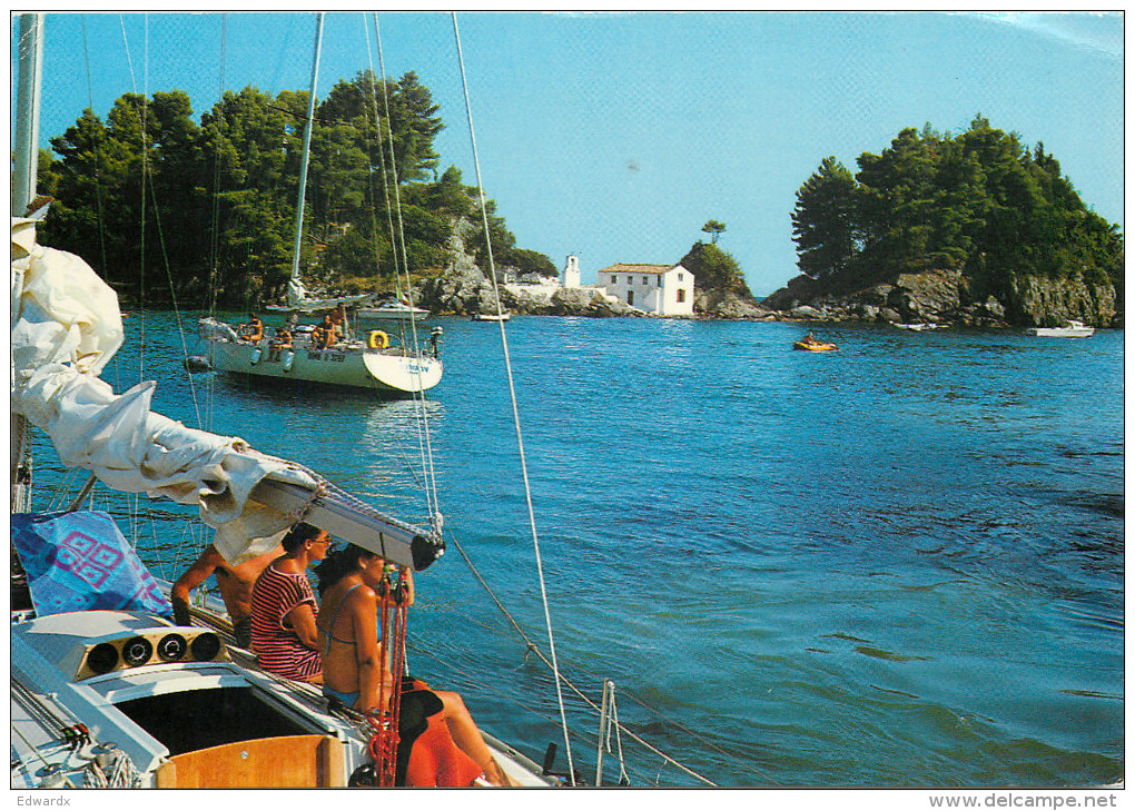 Parga, Greece Postcard Posted 1987 Stamp - Greece