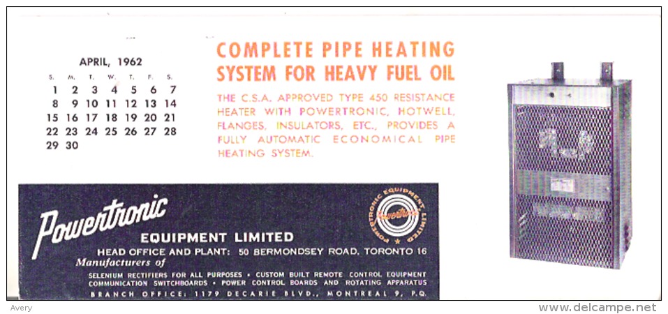 Blotter Complete Pipe Heating System For Heavy Fuel Oil Powertronic Equipment Limited, Toronto, Ontario - Hydrocarbures